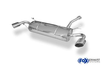 Endschalldämpfer quer Ausgang rechts/links - 115x85 Typ 38 rechts/links passend für: Mazda RX8